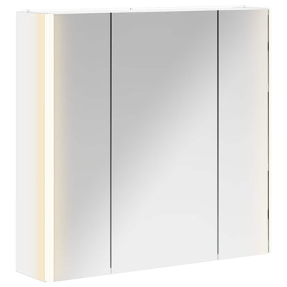 Mobiletto per specchio da bagno Bianco 63,5 x 15,5 x 60,5 cm