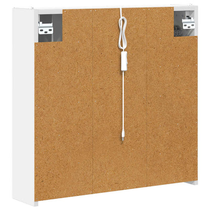Mobiletto per specchio da bagno Bianco 63,5 x 15,5 x 60,5 cm | homemem39