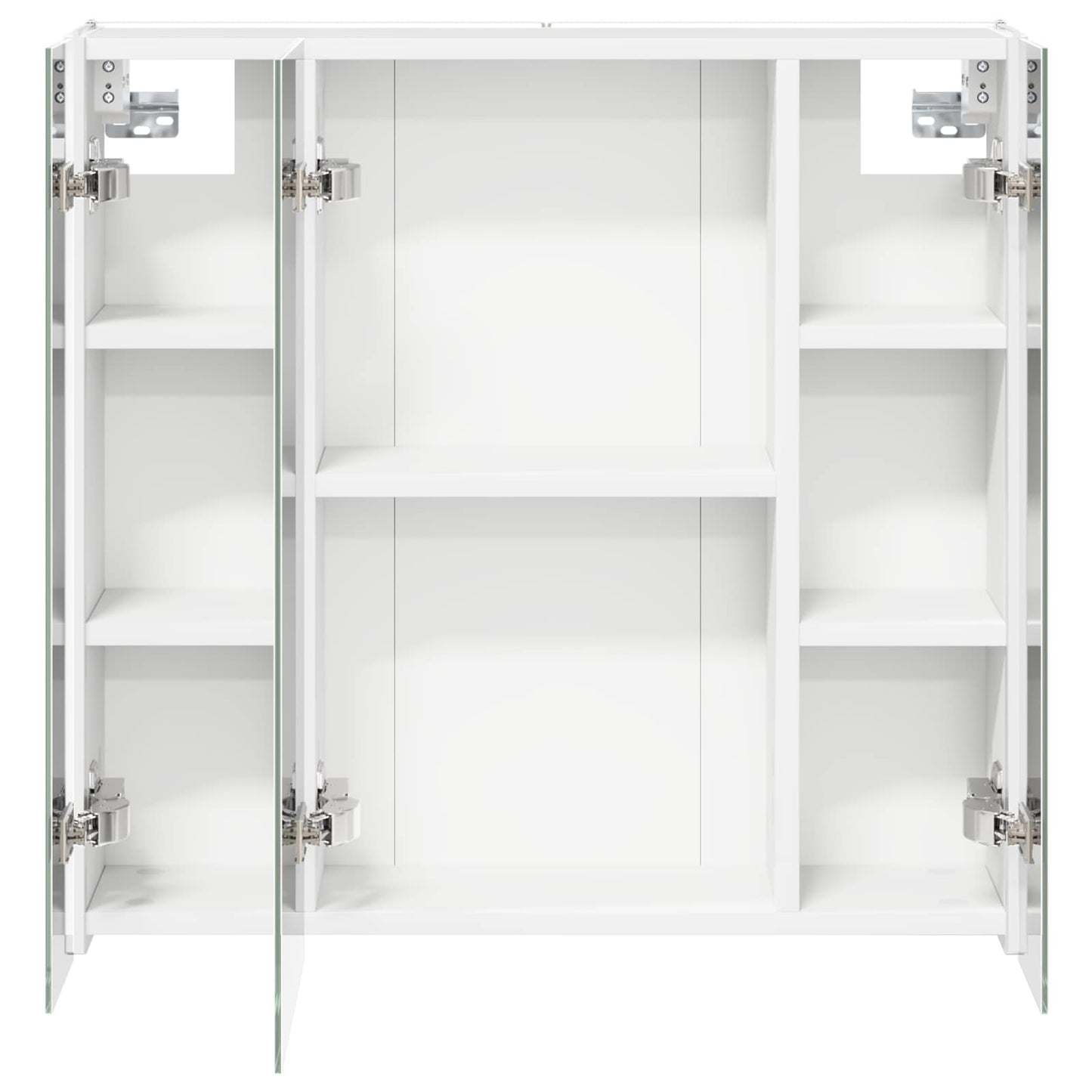 Mobiletto per specchio da bagno Bianco 63,5 x 15,5 x 60,5 cm | homemem39