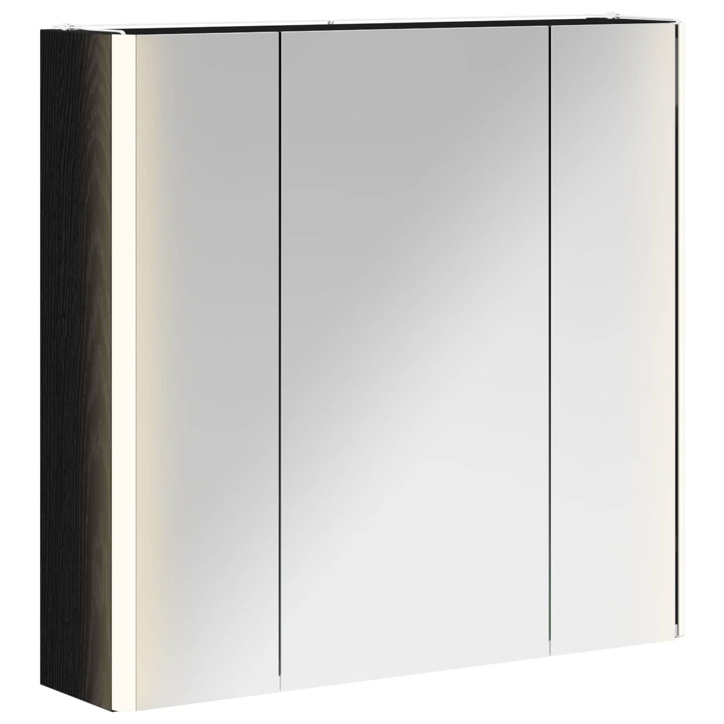 Mobiletto per specchio da bagno Rovere Nero | homemem39