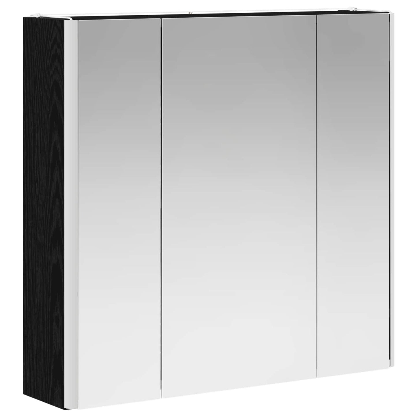 Mobiletto per specchio da bagno Rovere Nero | homemem39