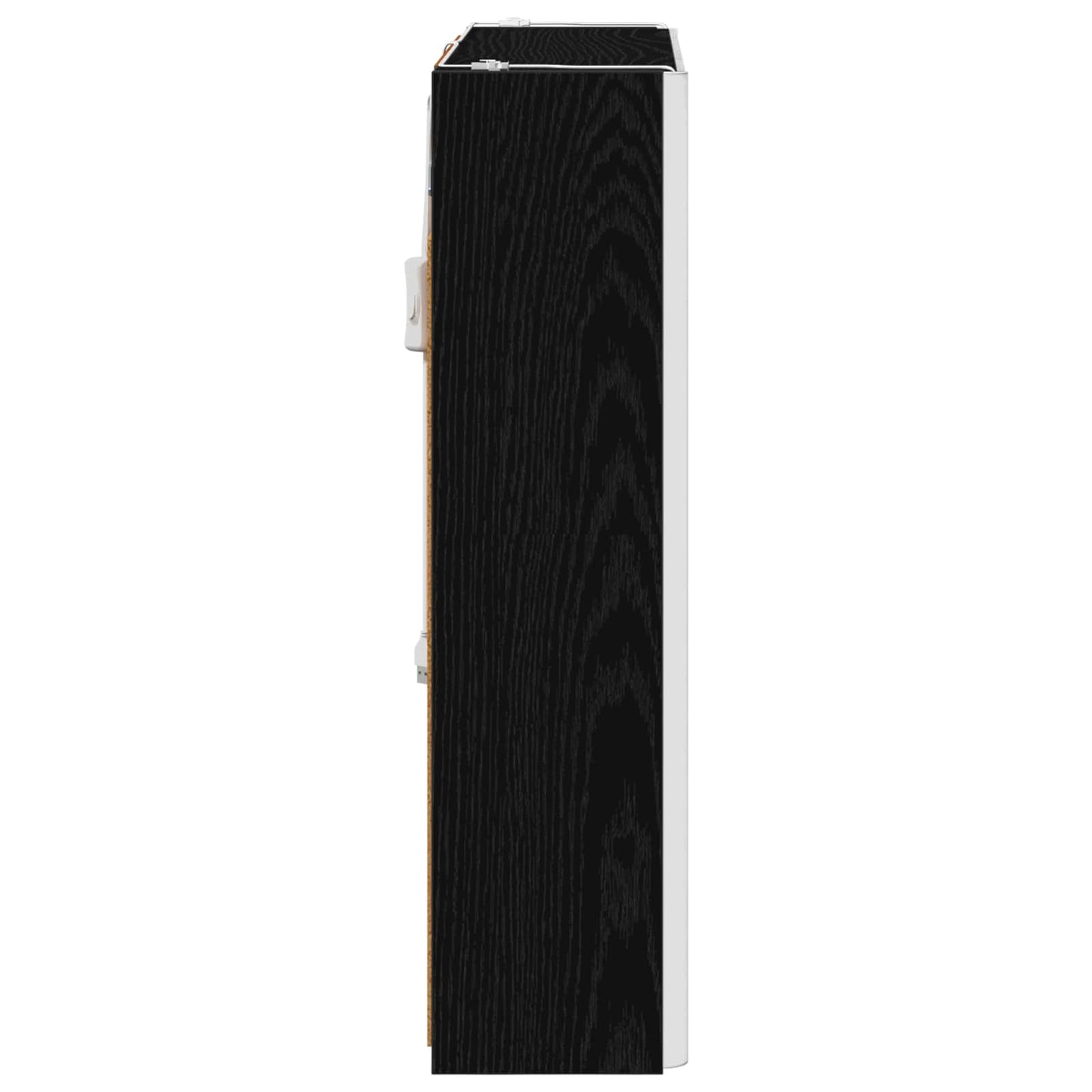 Mobiletto per specchio da bagno Rovere Nero | homemem39