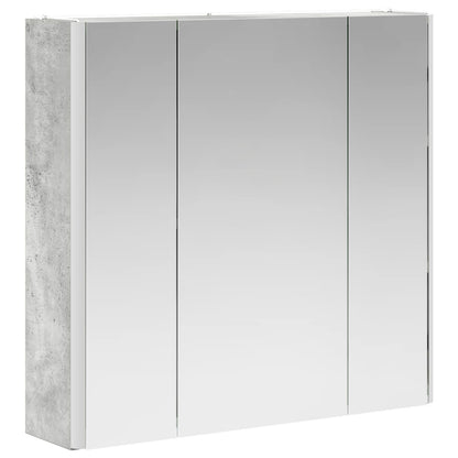 Mobiletto per specchio da bagno Grigio cemento