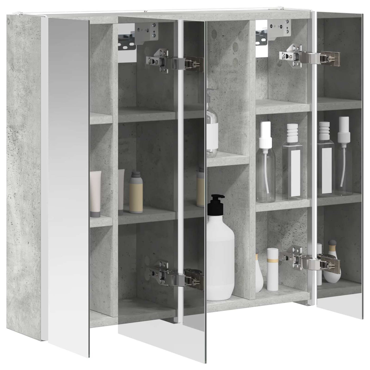 Mobiletto per specchio da bagno Grigio cemento | homemem39