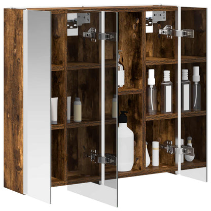 Mobiletto per specchio da bagno Rovere fumé | homemem39