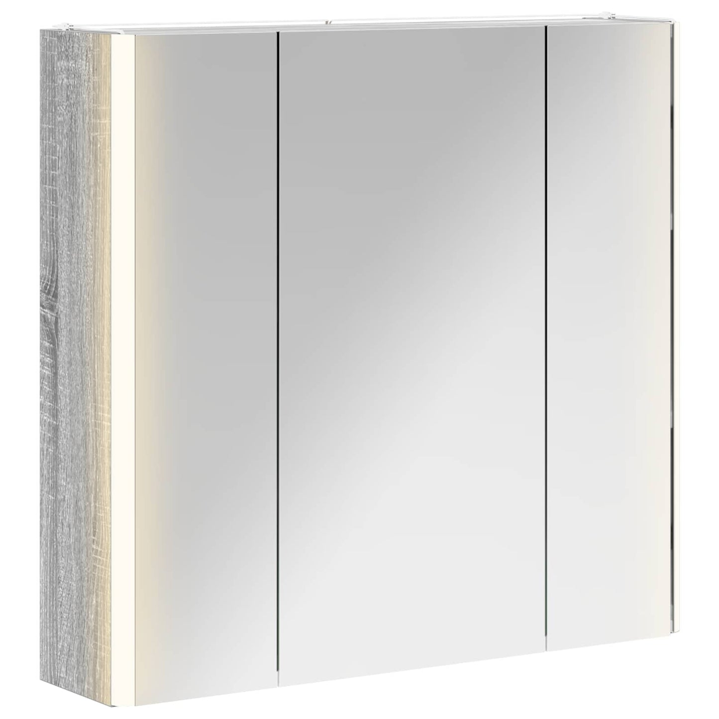 Mobiletto per specchio da bagno Grigio Sonoma | homemem39