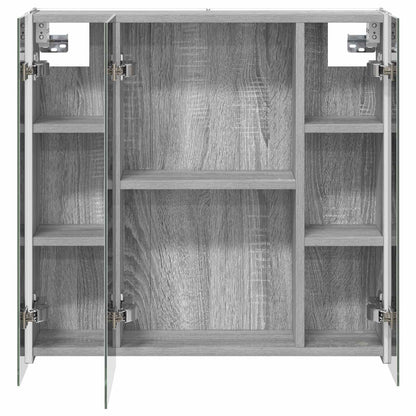 Mobiletto per specchio da bagno Grigio Sonoma | homemem39