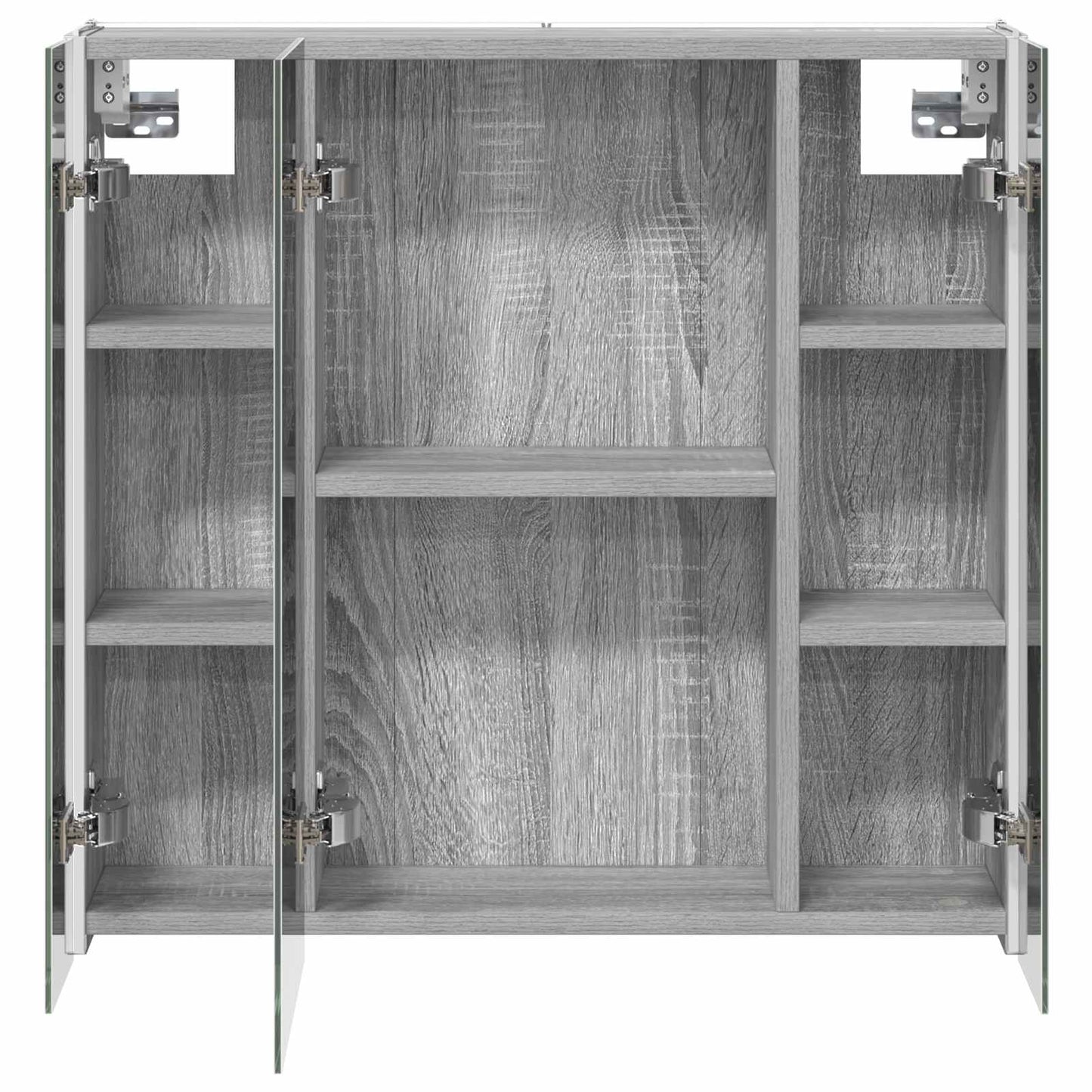 Mobiletto per specchio da bagno Grigio Sonoma