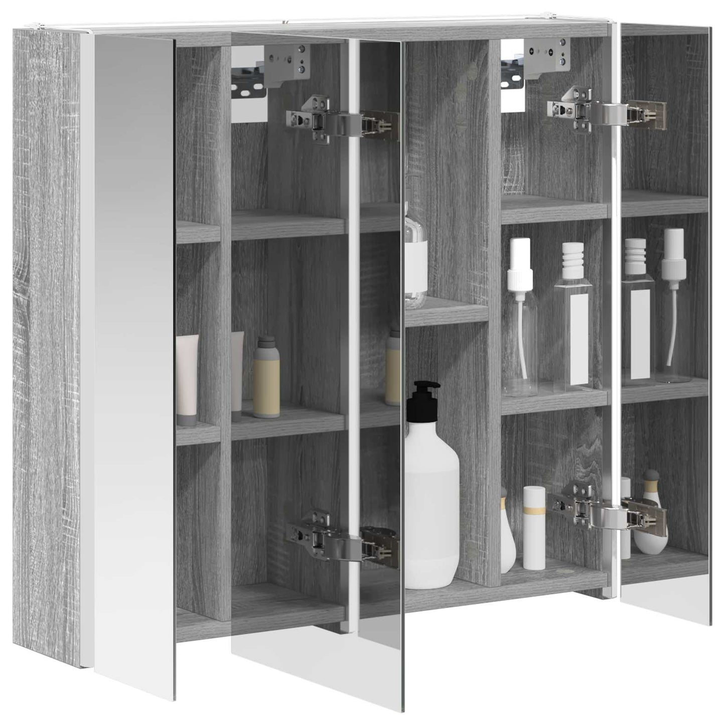 Mobiletto per specchio da bagno Grigio Sonoma | homemem39