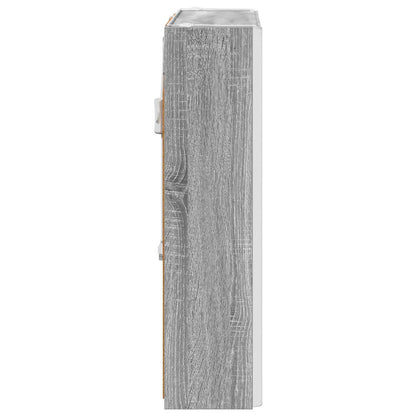 Mobiletto per specchio da bagno Grigio Sonoma