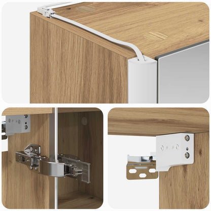 Mobiletto per specchio da bagno Rovere Artigianale | homemem39