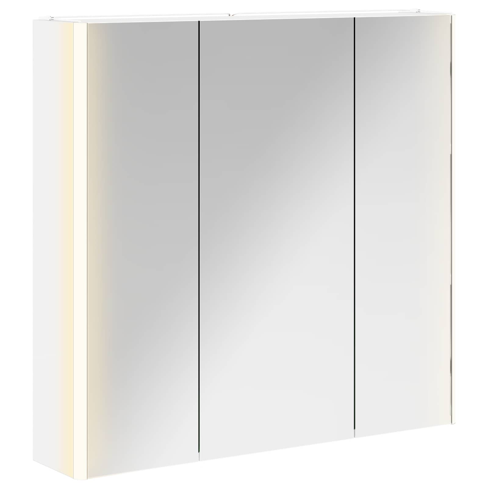 Mobiletto per specchio da bagno Bianco 73.5 x 15.5 x 70 cm | homemem39