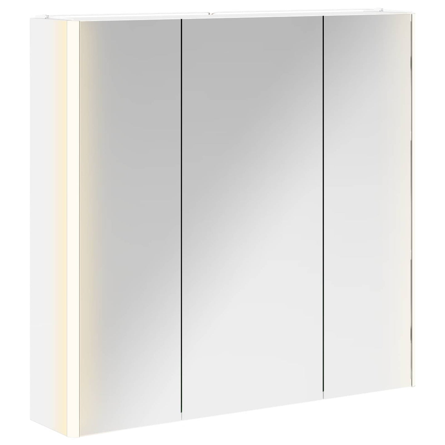 Mobiletto per specchio da bagno Bianco 73.5 x 15.5 x 70 cm