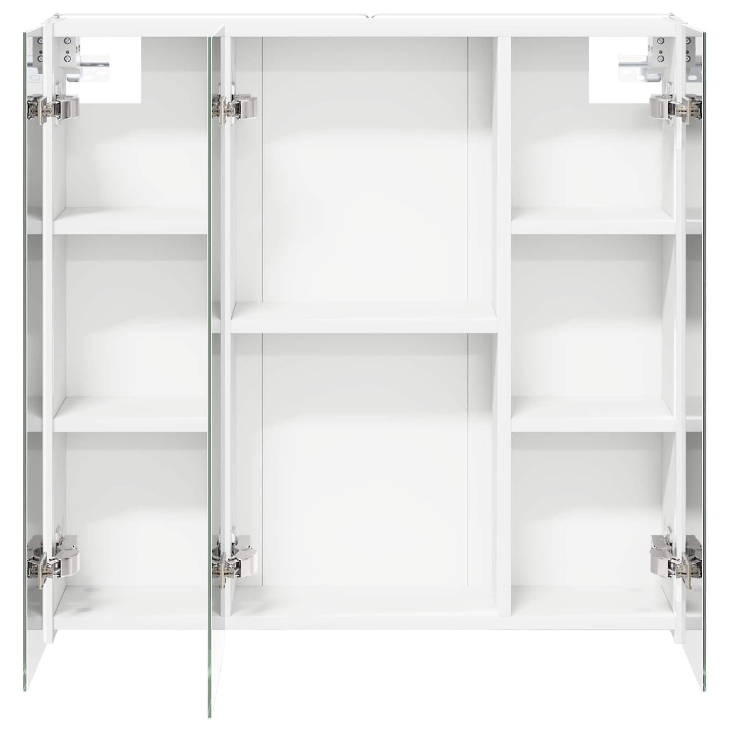 Mobiletto per specchio da bagno Bianco 73.5 x 15.5 x 70 cm
