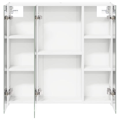 Mobiletto per specchio da bagno Bianco 73.5 x 15.5 x 70 cm