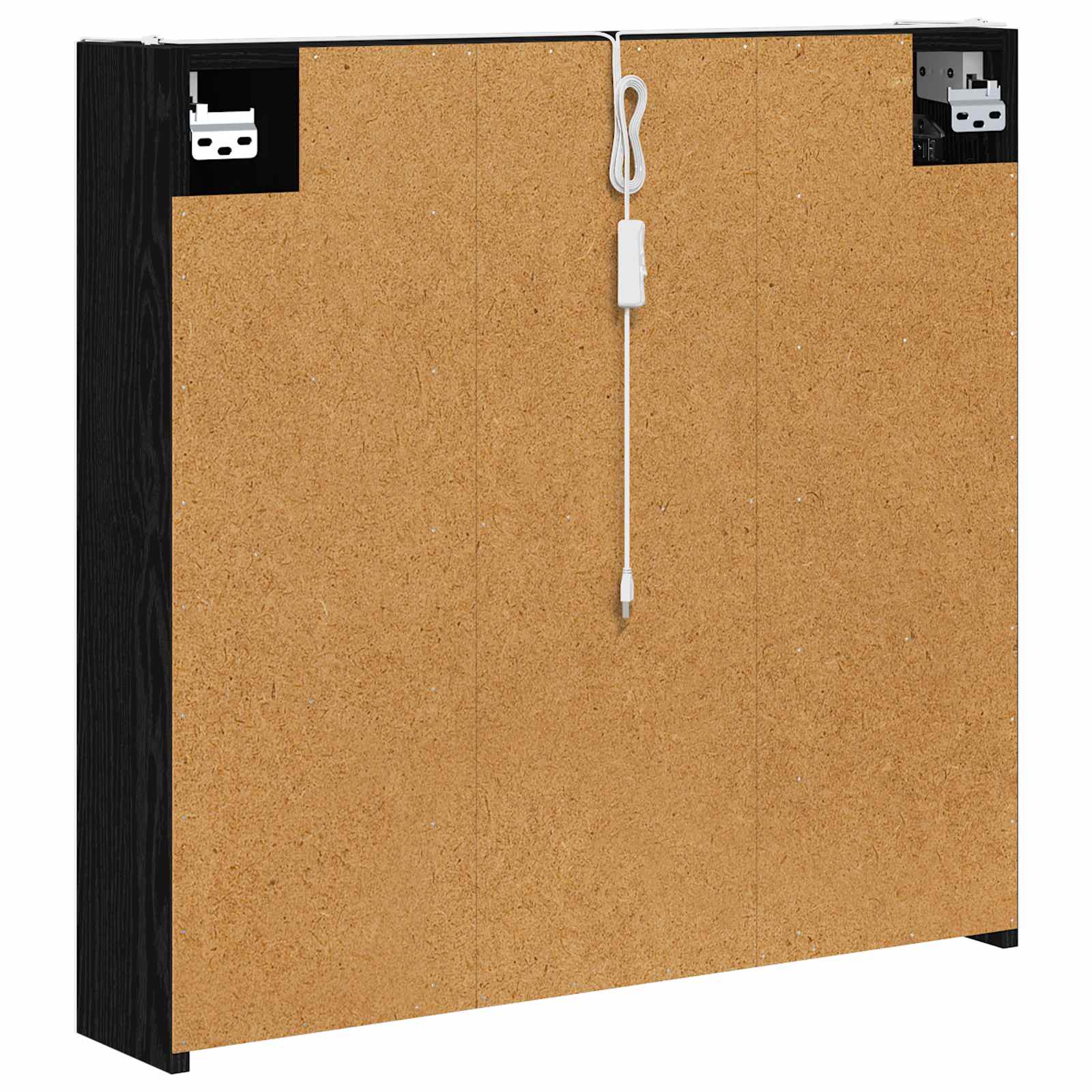 Mobiletto per specchio da bagno Rovere Nero 73.5 x 15.5 x 70 cm | homemem39