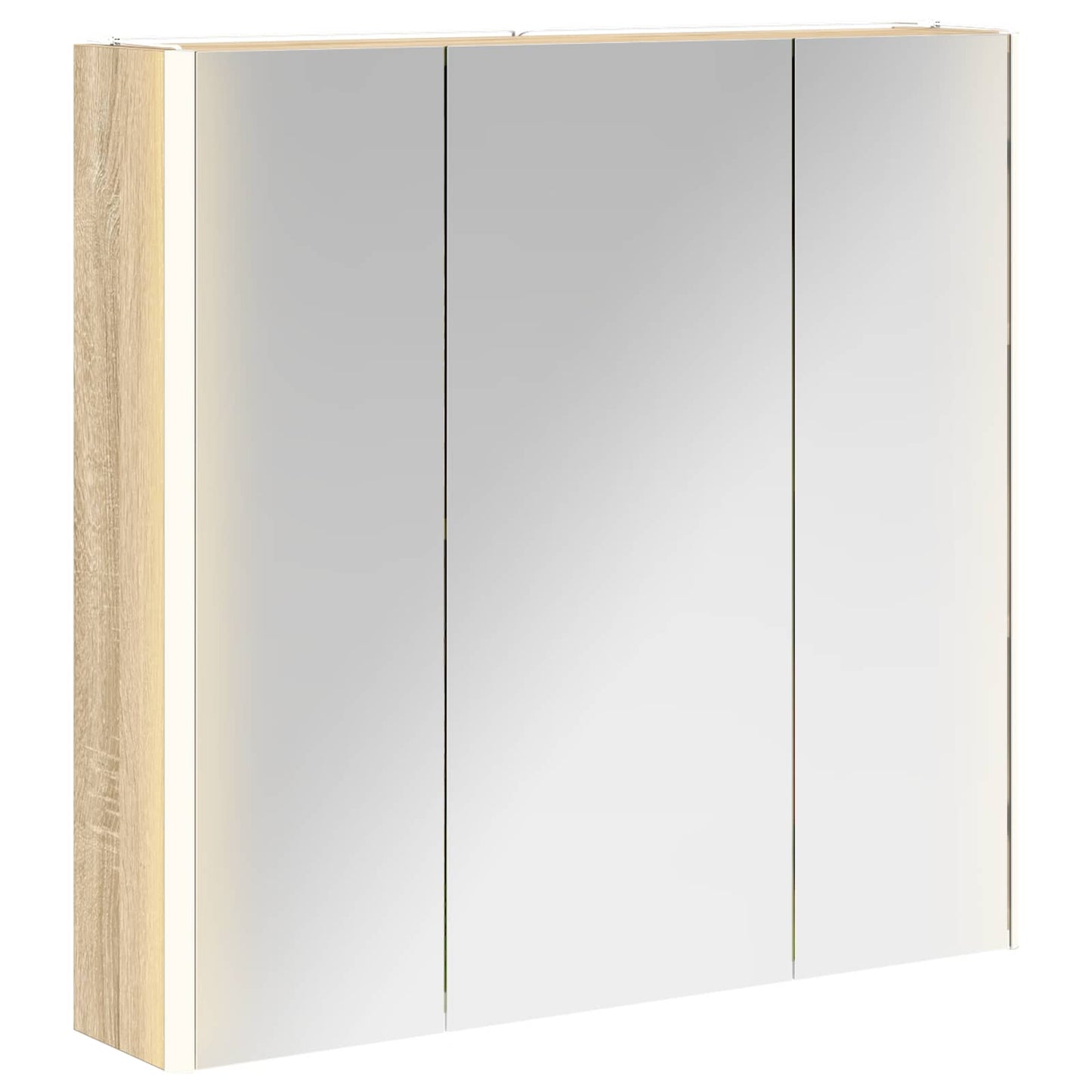 Mobiletto per specchio da bagno con lo scaffale Rovere Sonoma