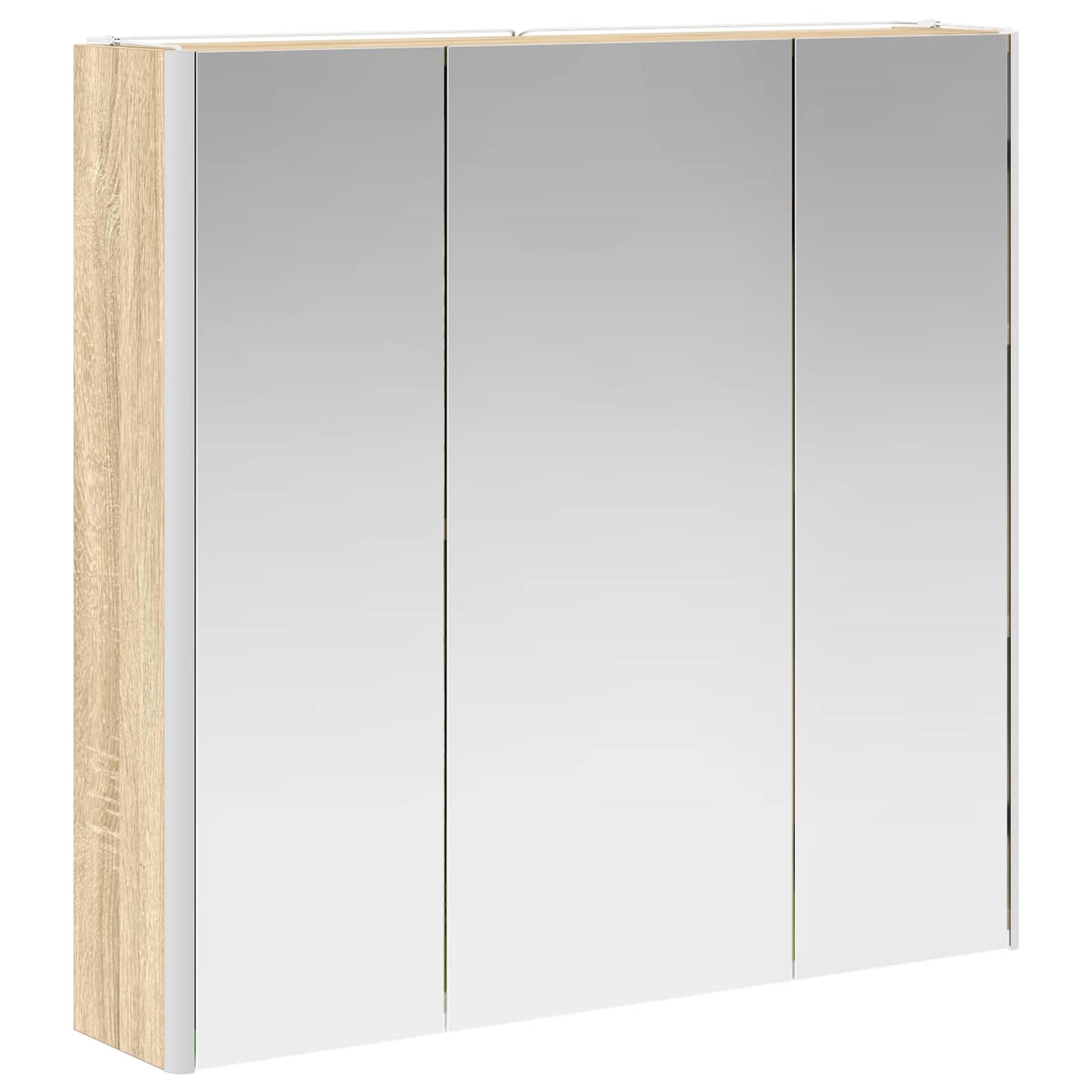 Mobiletto per specchio da bagno con lo scaffale Rovere Sonoma