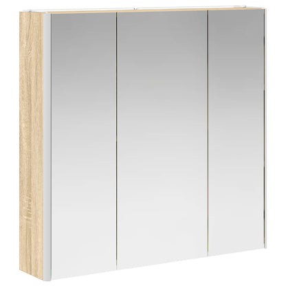 Mobiletto per specchio da bagno con lo scaffale Rovere Sonoma