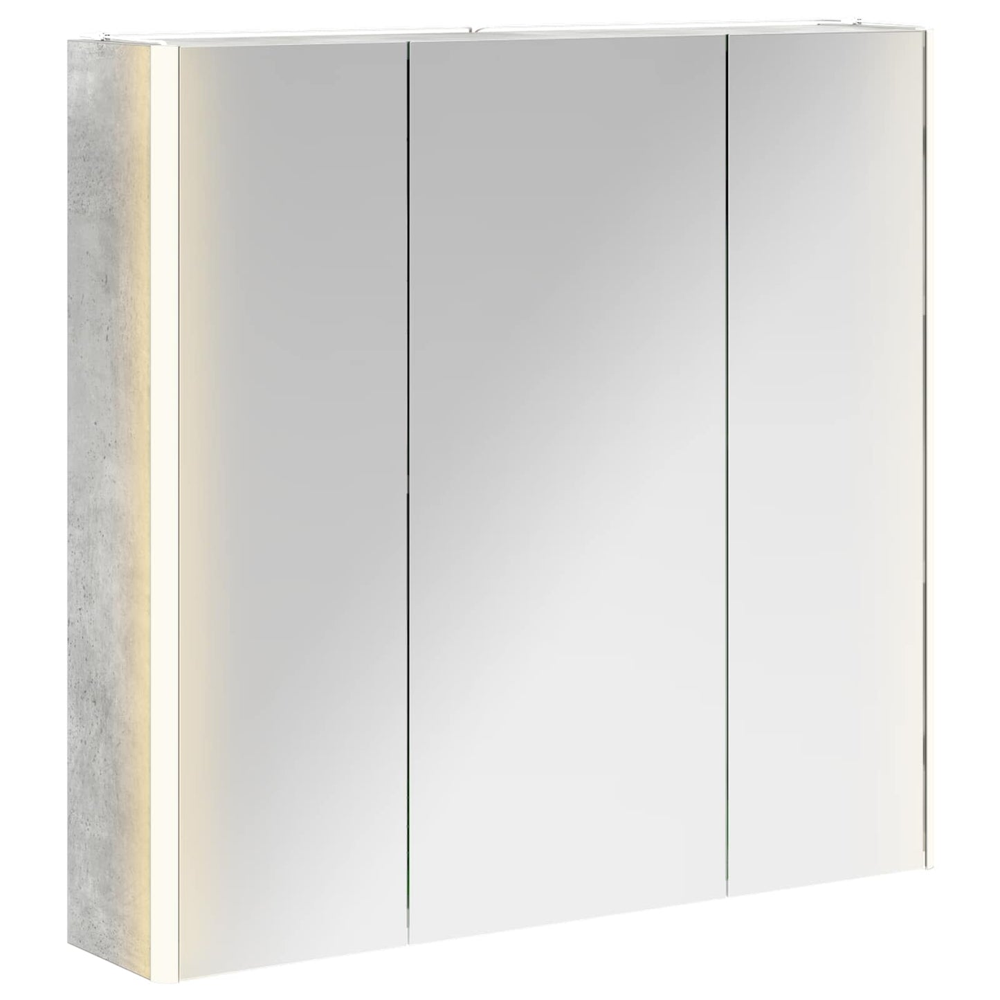 Mobiletto per specchio da bagno con lo scaffale Grigio cemento
