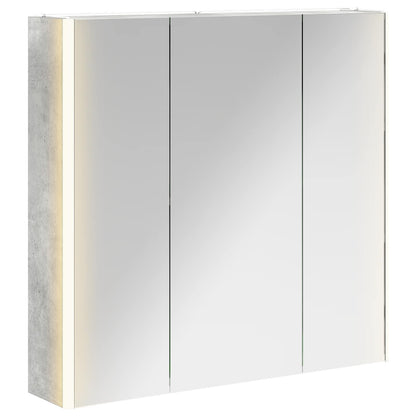 Mobiletto per specchio da bagno con lo scaffale Grigio cemento