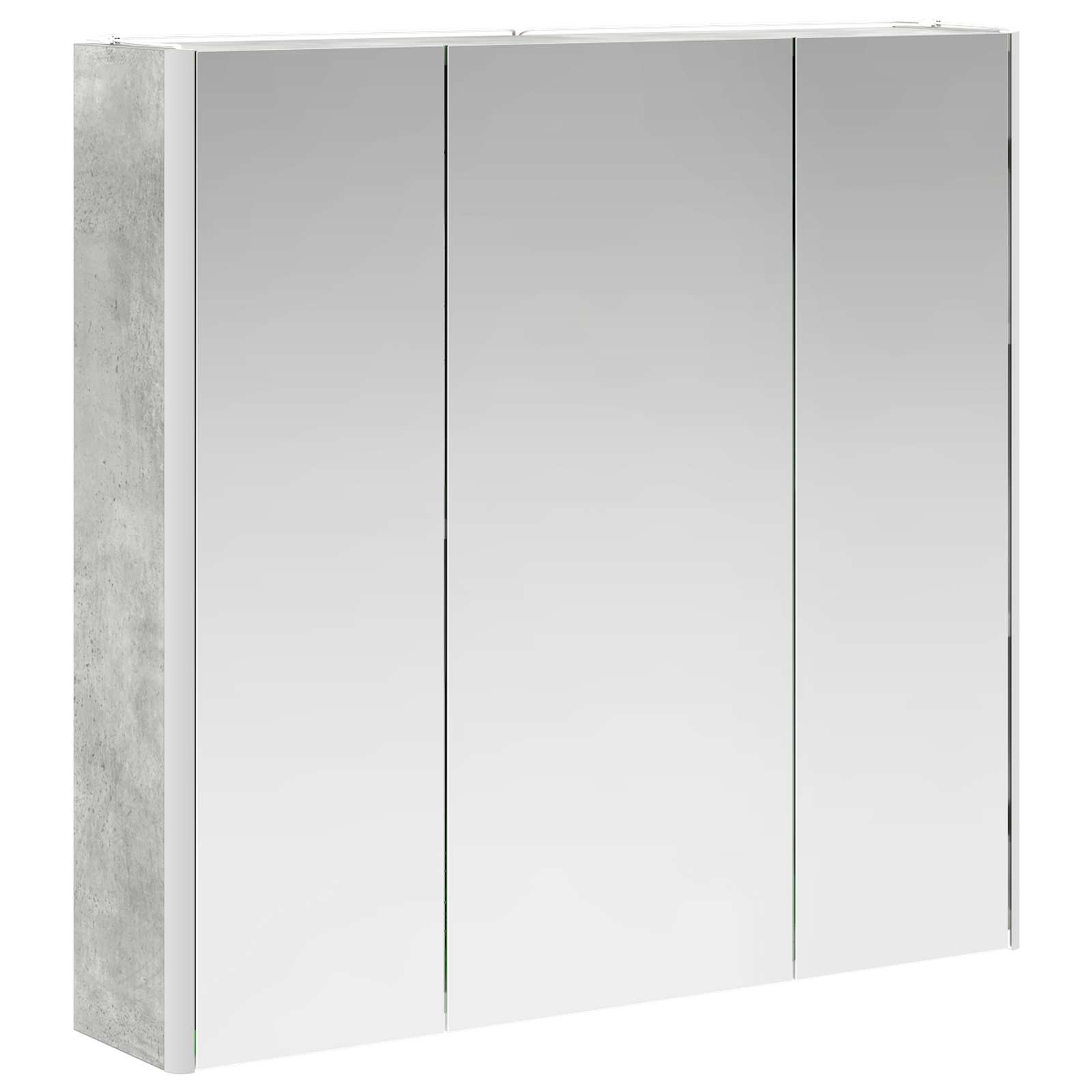 Mobiletto per specchio da bagno con lo scaffale Grigio cemento | homemem39
