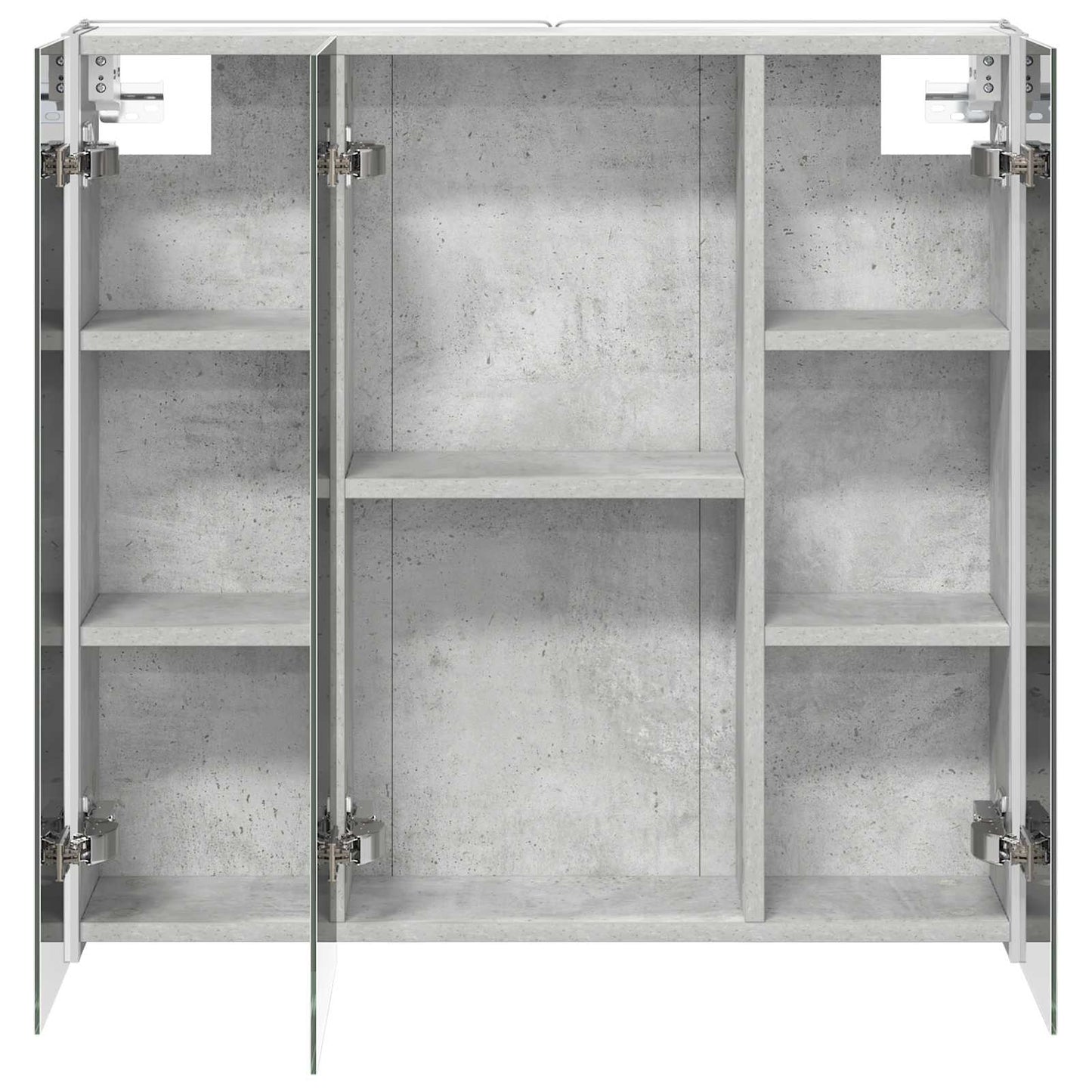 Mobiletto per specchio da bagno con lo scaffale Grigio cemento | homemem39