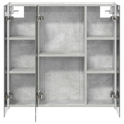 Mobiletto per specchio da bagno con lo scaffale Grigio cemento | homemem39