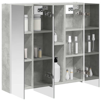 Mobiletto per specchio da bagno con lo scaffale Grigio cemento