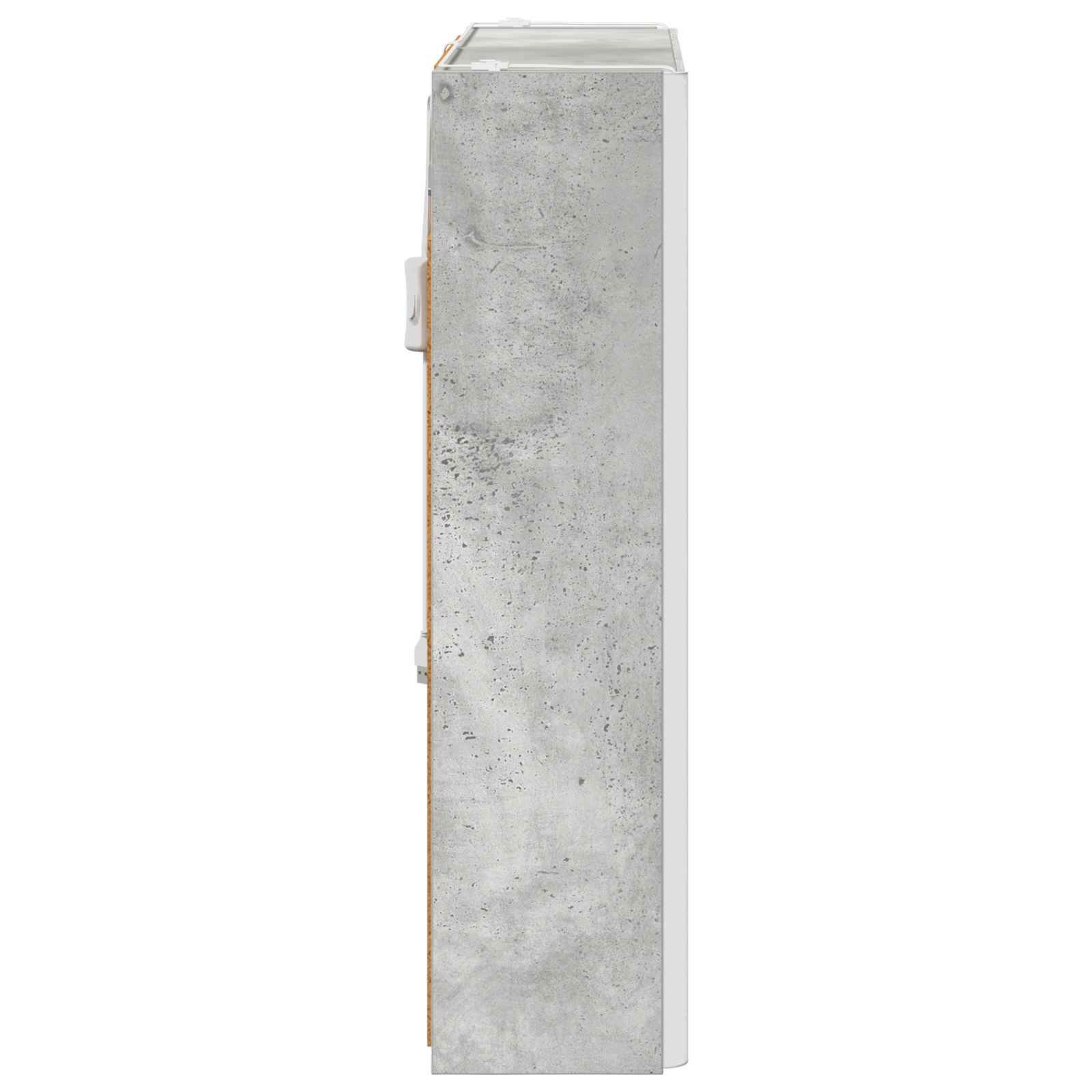 Mobiletto per specchio da bagno con lo scaffale Grigio cemento | homemem39