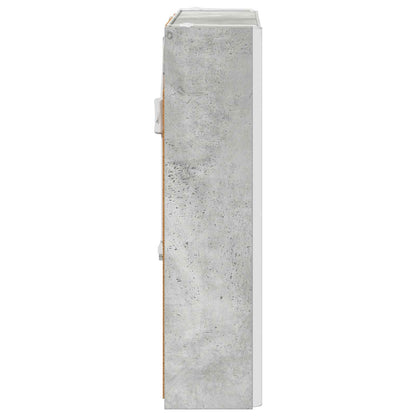 Mobiletto per specchio da bagno con lo scaffale Grigio cemento | homemem39