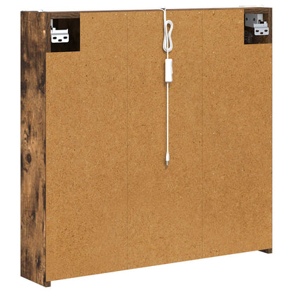 Mobiletto per specchio da bagno Rovere fumé 73.5 x 15.5 x 70 cm