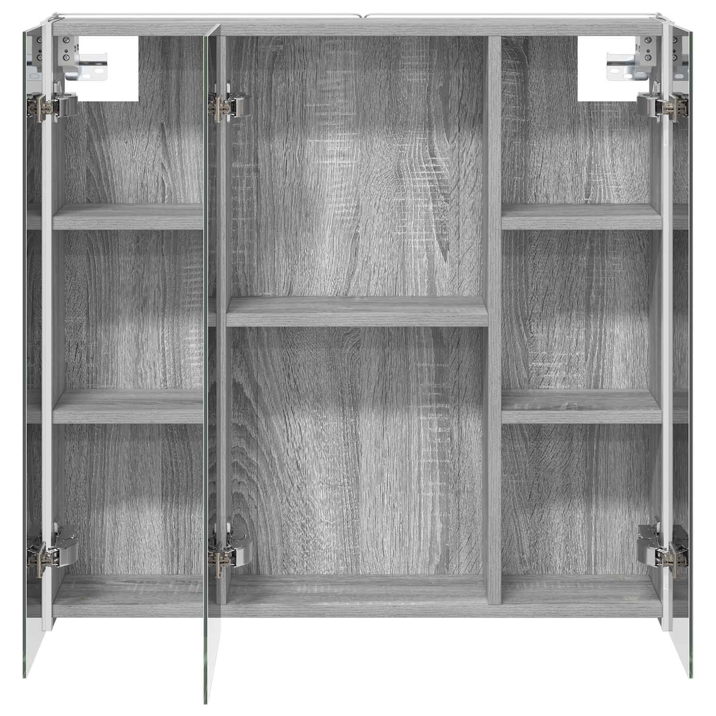 Mobiletto per specchio da bagno con lo scaffale Grigio Sonoma