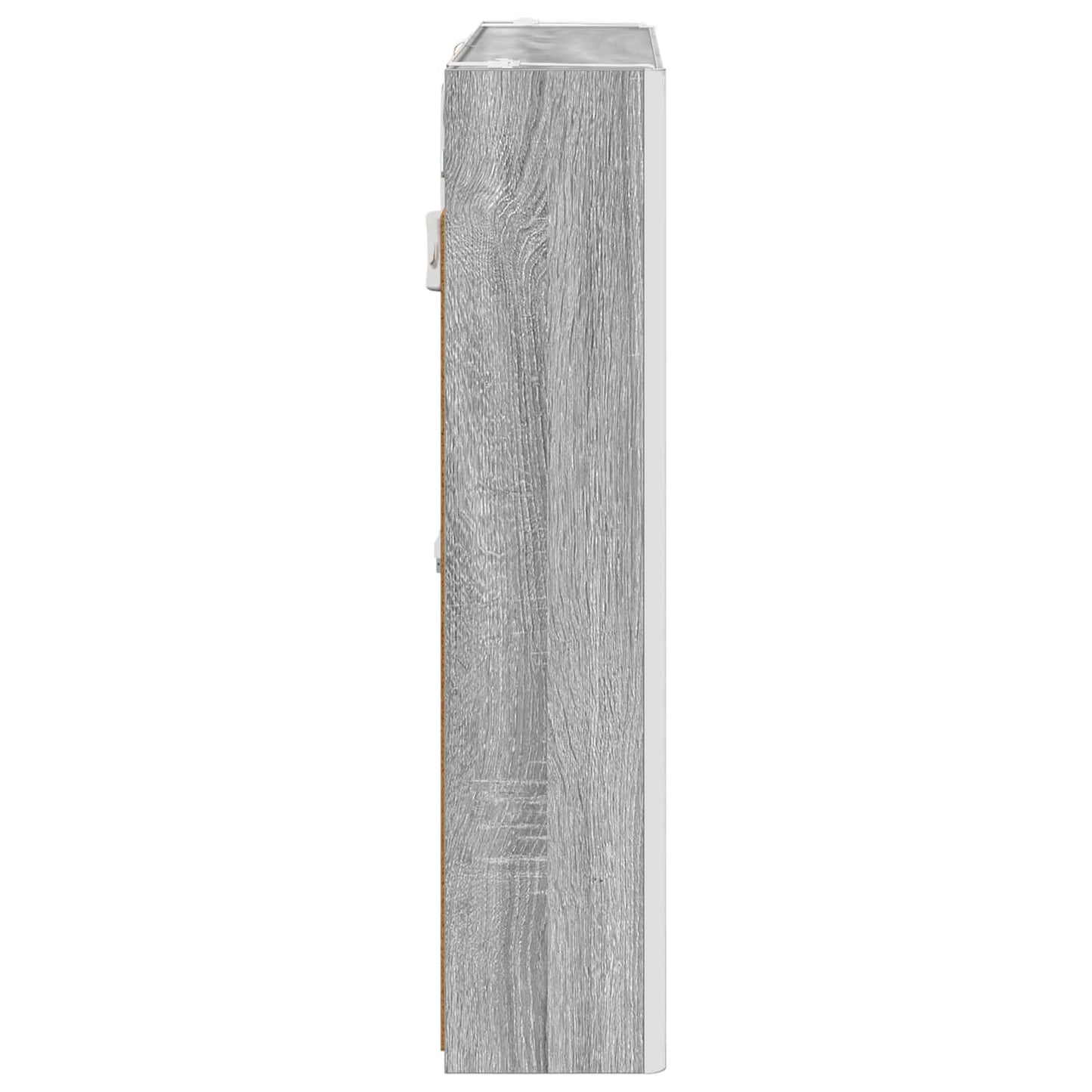 Mobiletto per specchio da bagno con lo scaffale Grigio Sonoma