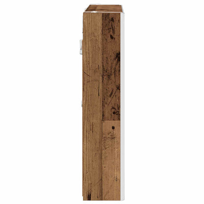 Mobiletto per specchio da bagno con lo scaffale Legno vecchio | homemem39