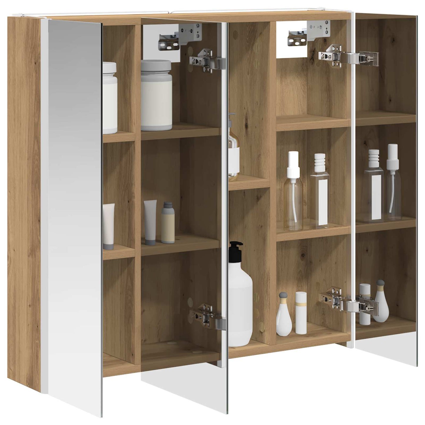 Mobiletto per specchio da bagno con porta Rovere Artigianale