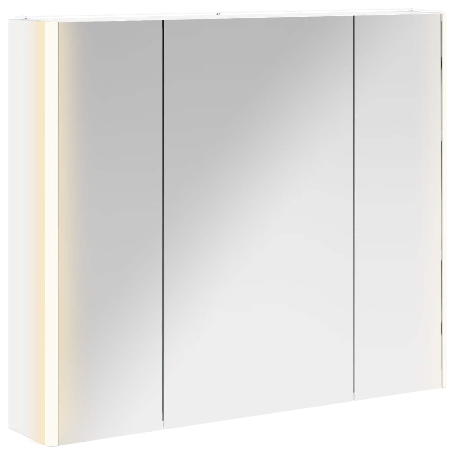 Mobiletto per specchio da bagno Bianco 83,5 x 15,5 x 70 cm