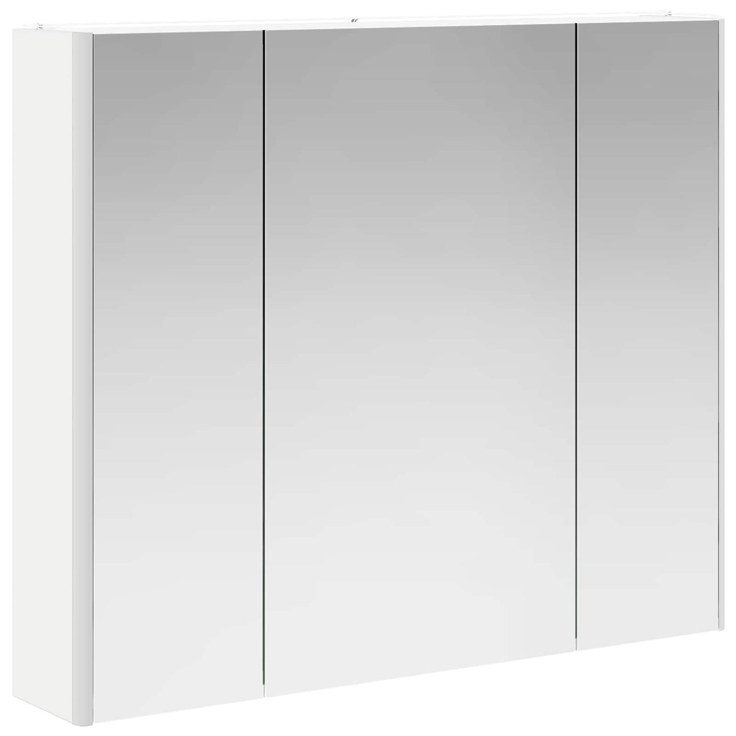 Mobiletto per specchio da bagno Bianco 83,5 x 15,5 x 70 cm