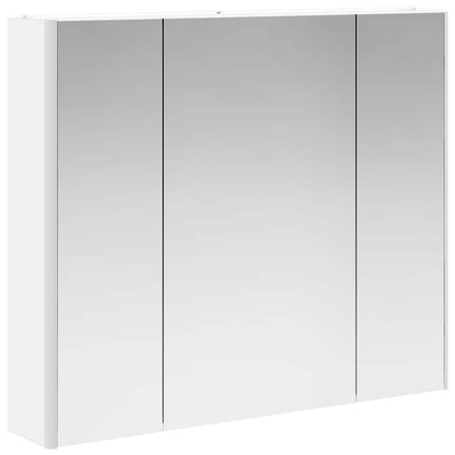 Mobiletto per specchio da bagno Bianco 83,5 x 15,5 x 70 cm