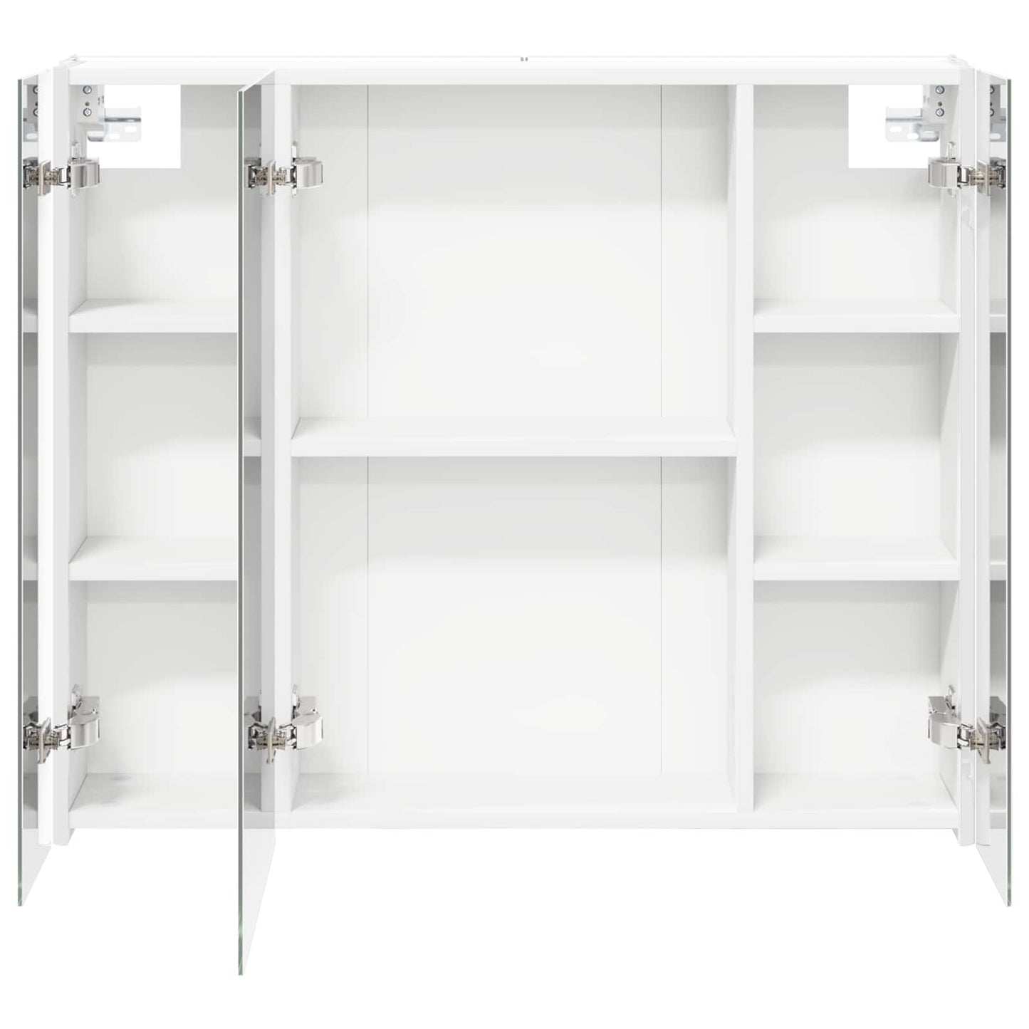 Mobiletto per specchio da bagno Bianco 83,5 x 15,5 x 70 cm
