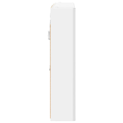 Mobiletto per specchio da bagno Bianco 83,5 x 15,5 x 70 cm