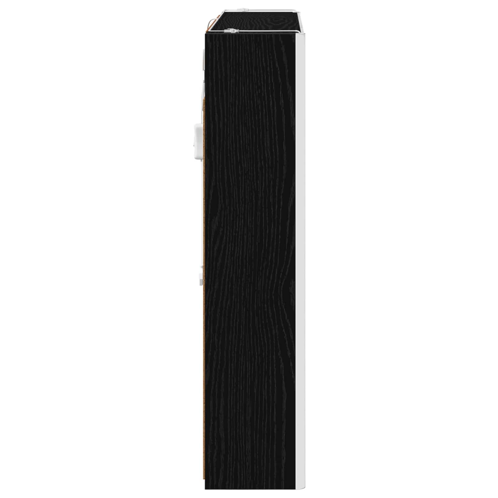Mobiletto per specchio da bagno Rovere Nero 83,5 x 15,5 x 70 cm | homemem39