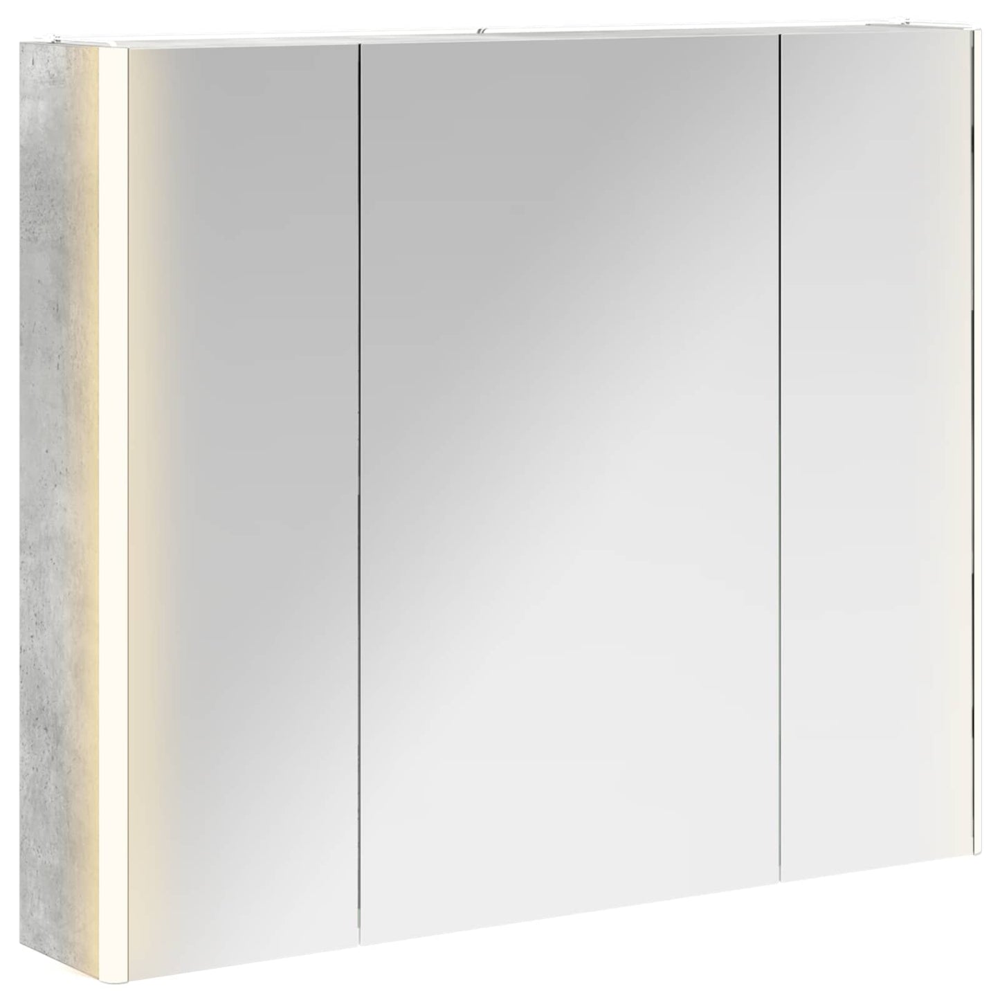 Mobiletto per specchio da bagno Grigio cemento | homemem39
