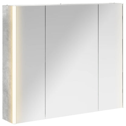 Mobiletto per specchio da bagno Grigio cemento