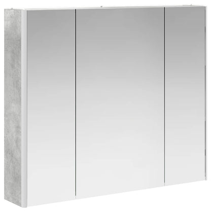 Mobiletto per specchio da bagno Grigio cemento