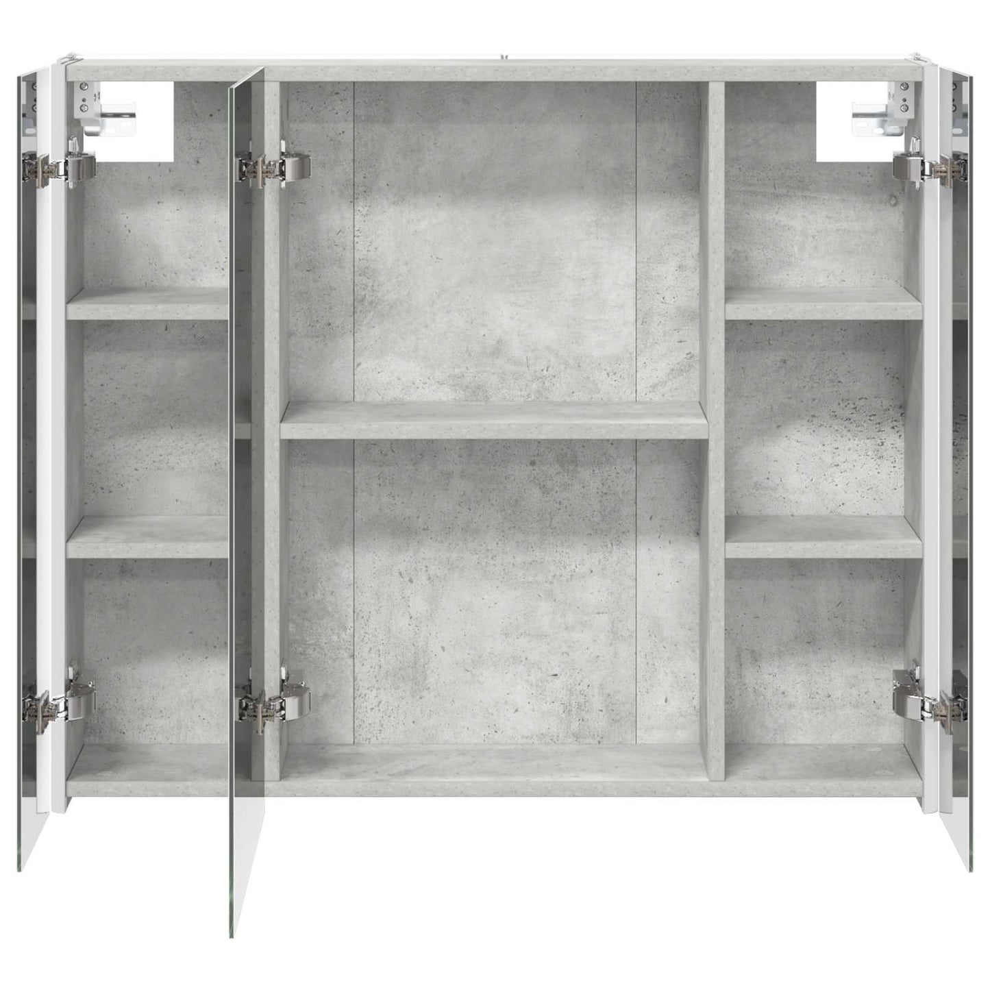 Mobiletto per specchio da bagno Grigio cemento