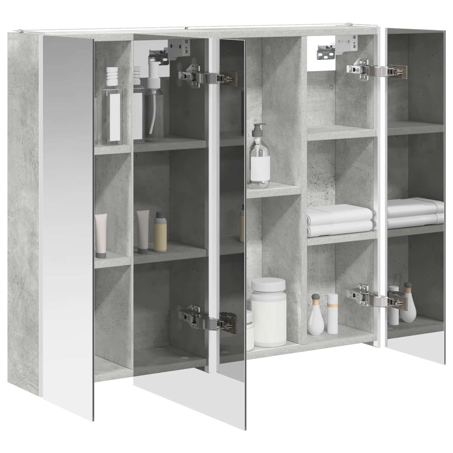Mobiletto per specchio da bagno Grigio cemento | homemem39