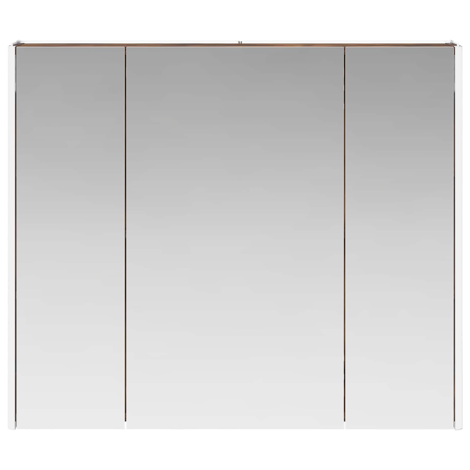 Mobiletto per specchio da bagno Rovere fumé 83,5 x 15,5 x 70 cm | homemem39