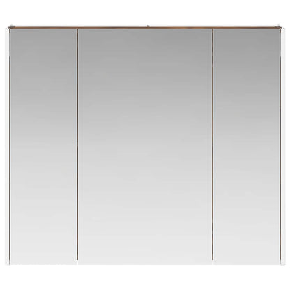 Mobiletto per specchio da bagno Rovere fumé 83,5 x 15,5 x 70 cm | homemem39