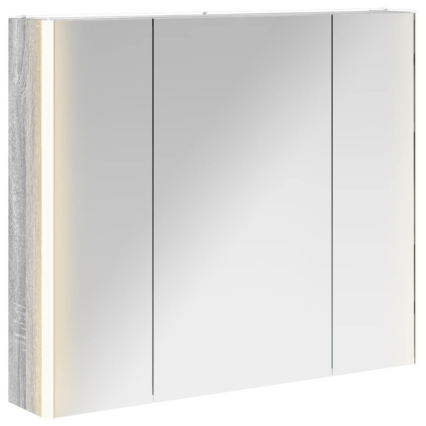 Mobiletto per specchio da bagno Grigio Sonoma